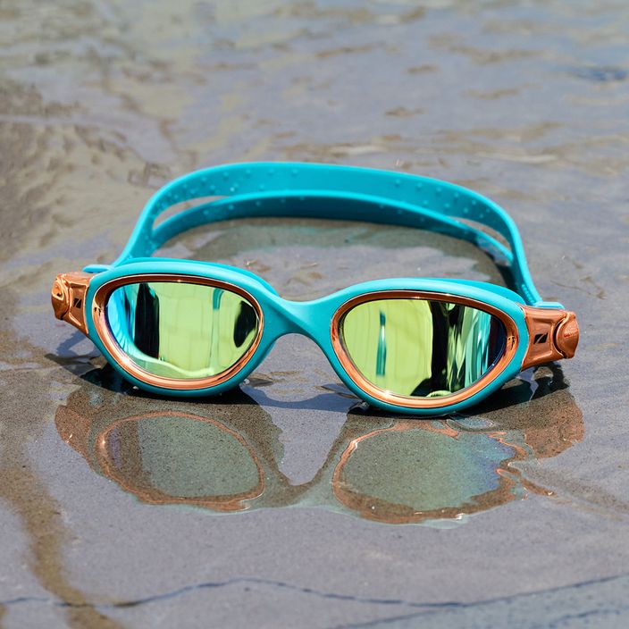 ZONE3 Venator-X Schwimmbrille teal/cooper 10