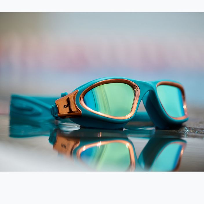 ZONE3 Vapour teal/kupfer Schwimmbrille 8