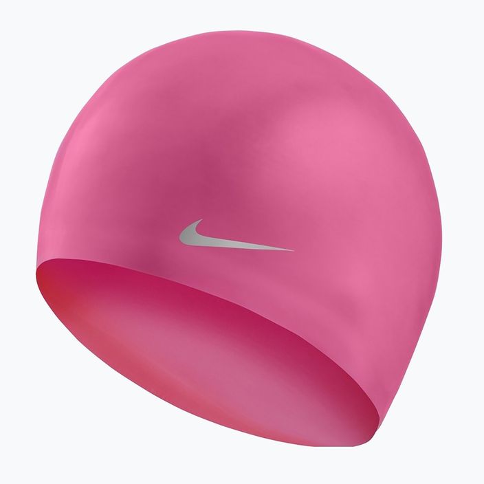 Nike Solid Silicone Kinderschwimmkappe rosa TESS0106
