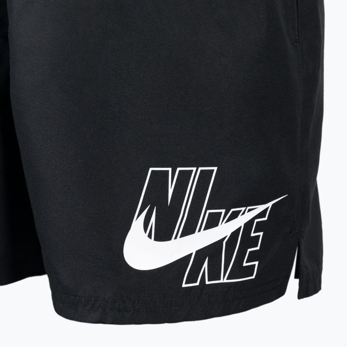 Herren Nike Logo Solid 5" Volley Badeshorts schwarz NESSA566-001 3
