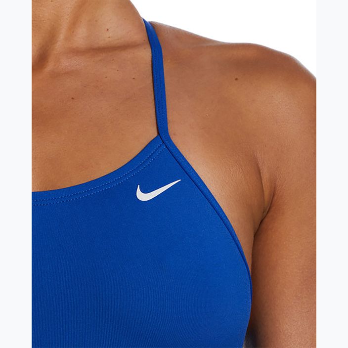 Einteiliger Badeanzug Nike Lace Up Tie Back Spiel Royal 3