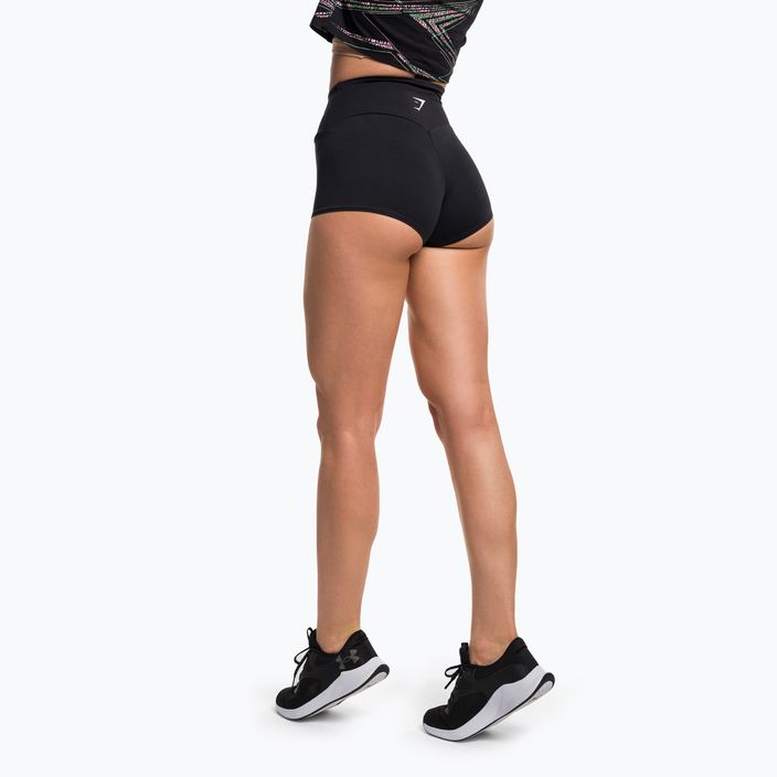 Frauen Gymshark Training Short Shorts schwarz 3
