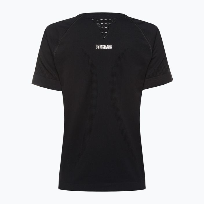 Damen Trainings-T-Shirt Gymshark Energy Seamless schwarz 6