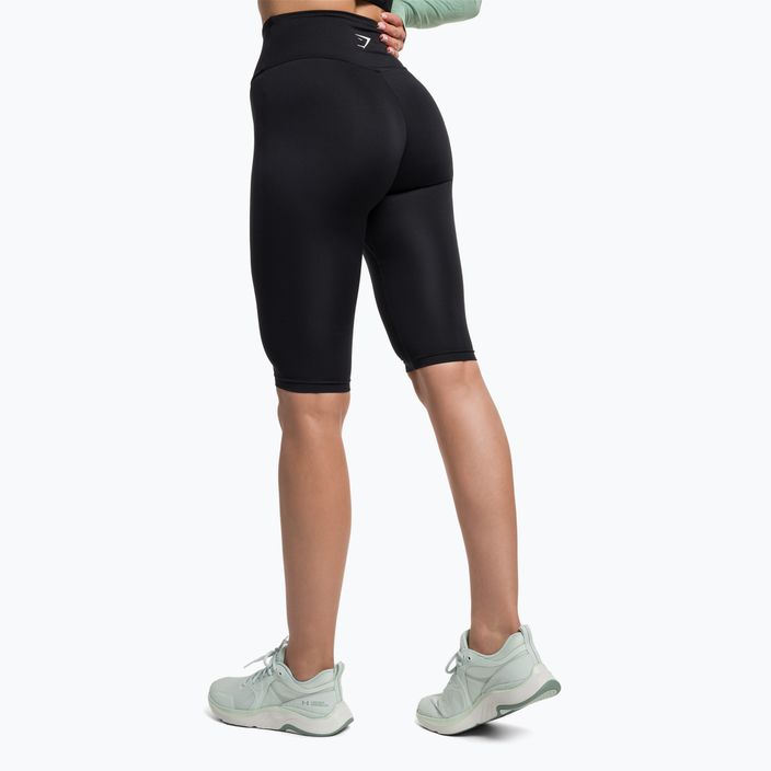 Gymshark Training Cropped Leggings für Frauen schwarz/weiß 3
