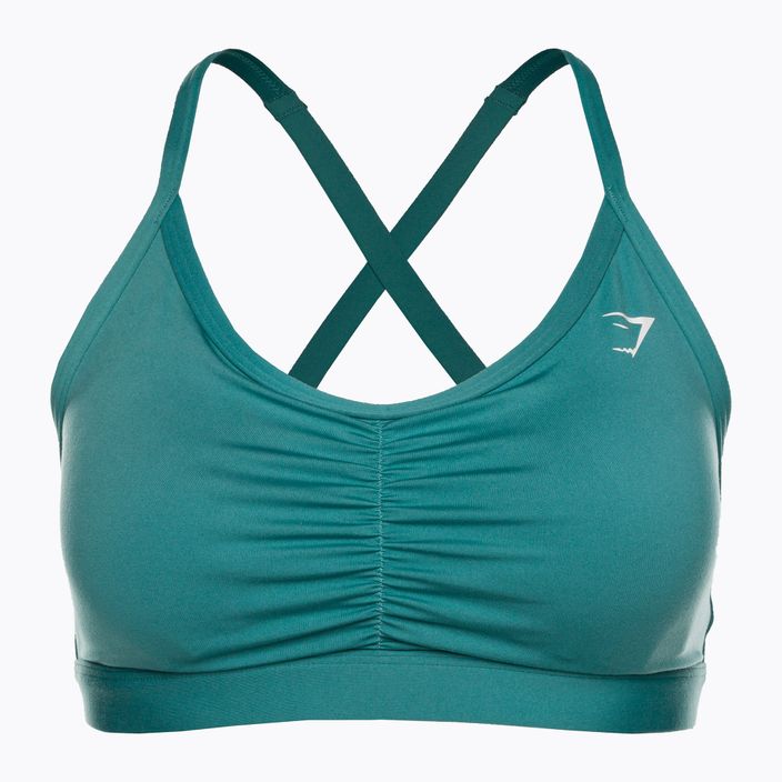 Gymshark Ruched Training Sport fauna teal Fitness-BH 5