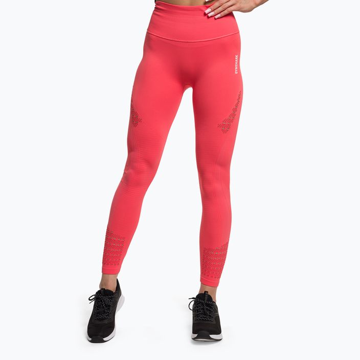 Damen Trainingsleggings Gymshark Energy Seamless polka rosa/weiß