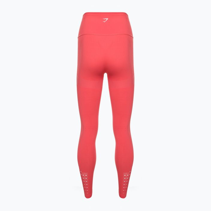 Damen Trainingsleggings Gymshark Energy Seamless polka rosa/weiß 6