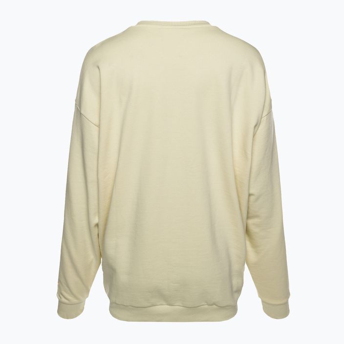 Damen Trainingssweatshirt Gymshark Gfx Gslc Oversized gelb/weiß 6