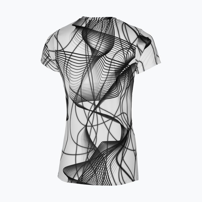 Damen Lauf-T-Shirt Mizuno Graphic Tee weiß 2