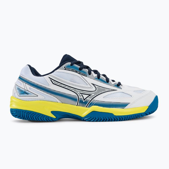 Tennisschuhe Herren Mizuno Break Shot 4 CC white/dress blues/sulphur spring 2