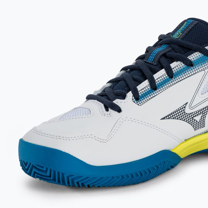 Tennisschuhe Herren Mizuno Break Shot 4 CC white/dress blues/sulphur spring 7