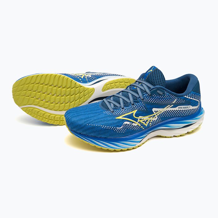 Laufschuhe Herren Mizuno Wave Rider 27 lblue/zinnia/poseidon 16