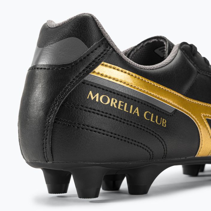 Mizuno Morelia II Club MD Herren Fußballschuhe schwarz/gold/dunkel Schatten 11