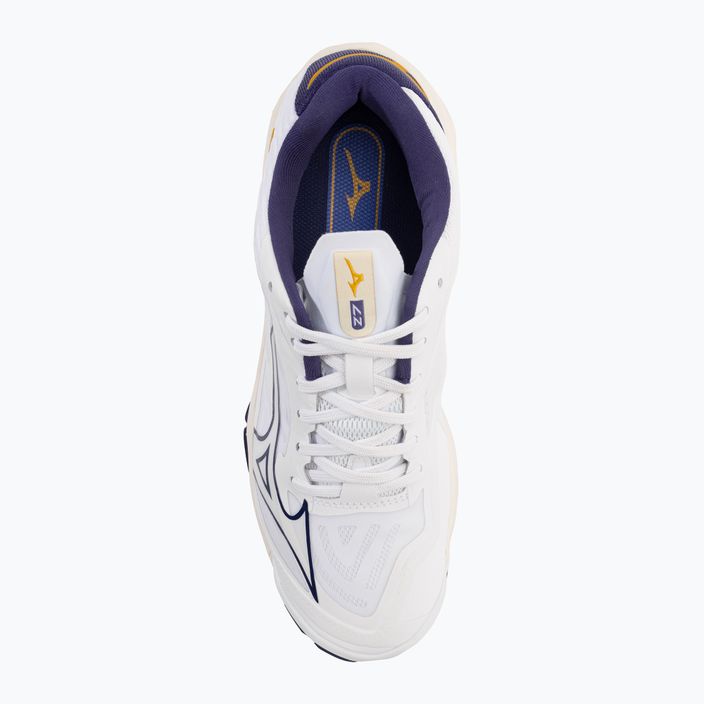 Herren Volleyball Schuhe Mizuno Wave Lightning Z7 weiß / blau Band / mp gold 7