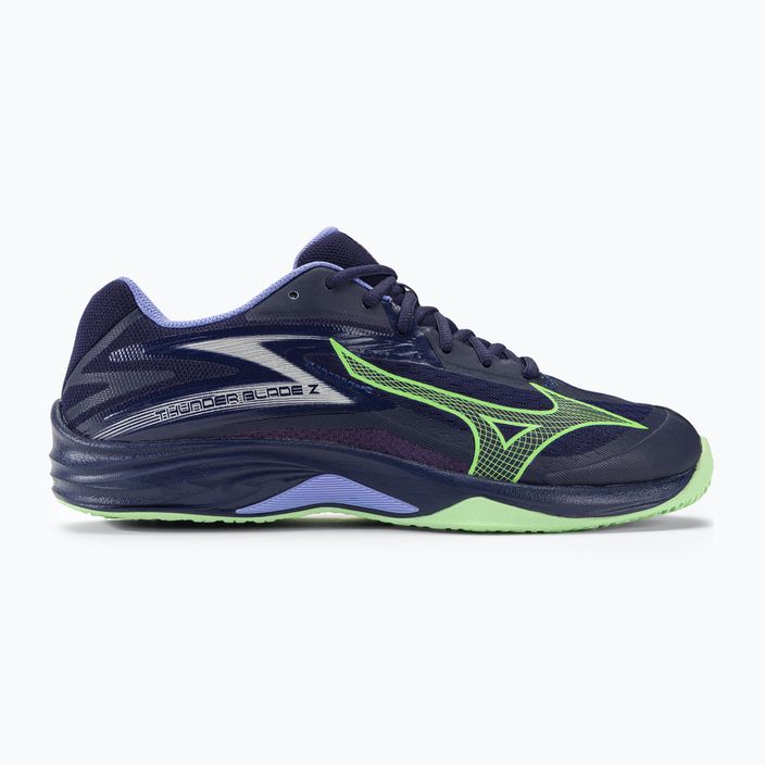 Herren-Volleyball-Schuhe Mizuno Thunder Blade Z Abendblau / tech grün / lolite 2