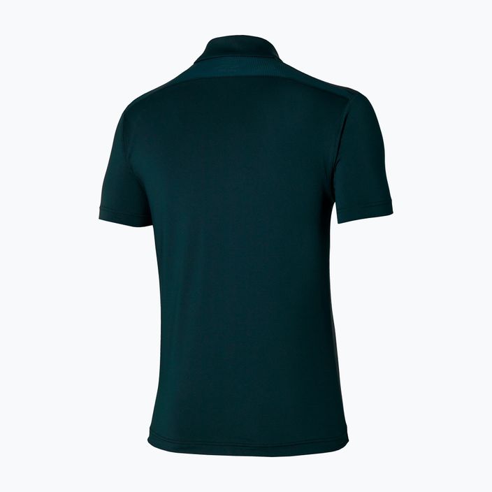 Herren Tennis-Polo-Shirt Mizuno Charge Shadow Polo schwarz 2