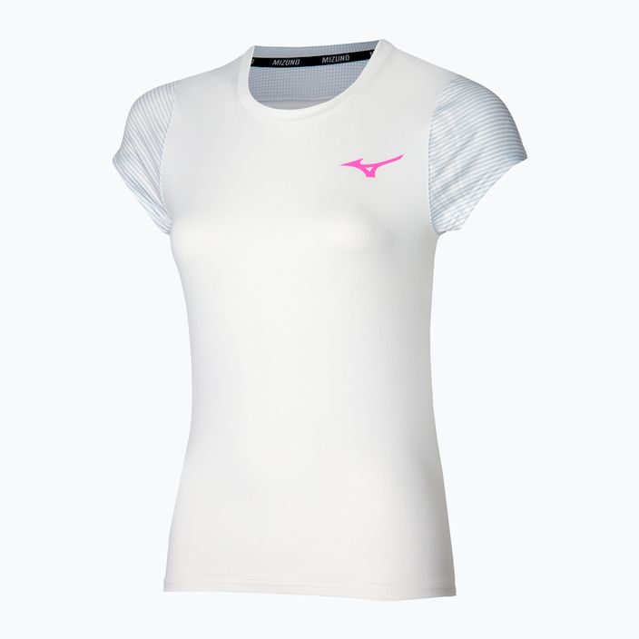 Damen-Tennisshirt Mizuno Charge Printed Tee weiß 3