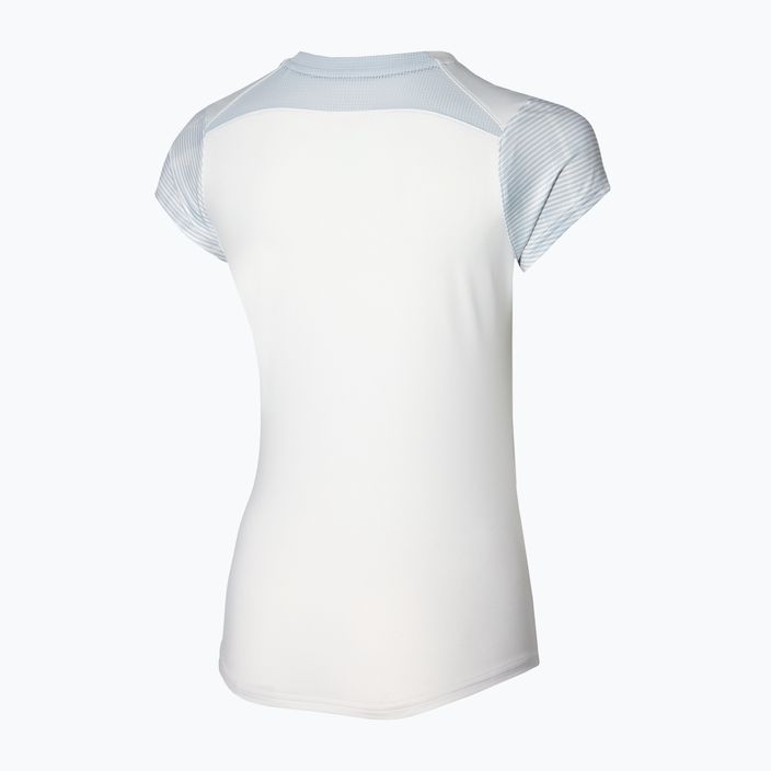 Damen-Tennisshirt Mizuno Charge Printed Tee weiß 4
