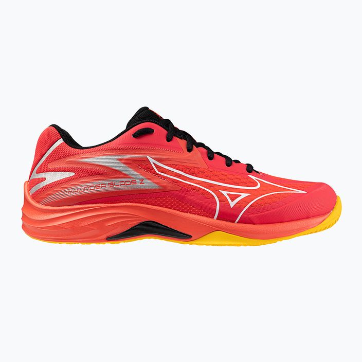 Herren Volleyball Schuhe Mizuno Thunder Blade Z strahlend rot/weiß/carrot curl 8