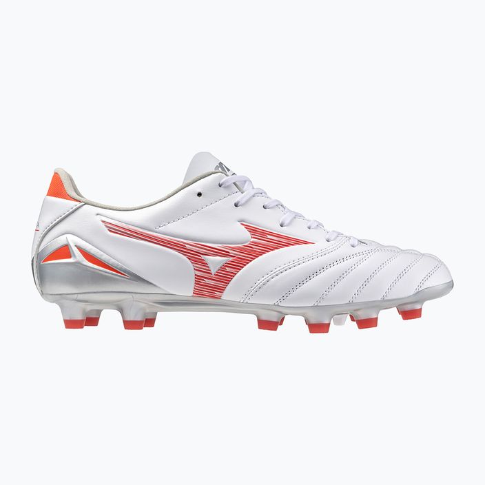 Herren Mizuno Morelia Neo IV Pro MD Fußballschuhe weiß / leuchtend rot / hot coral