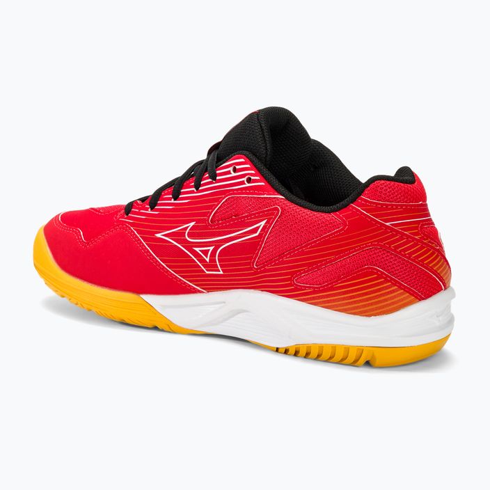 Volleyballschuhe Herren Mizuno Cyclone Speed 4 radiant red/white/carrot curl 3