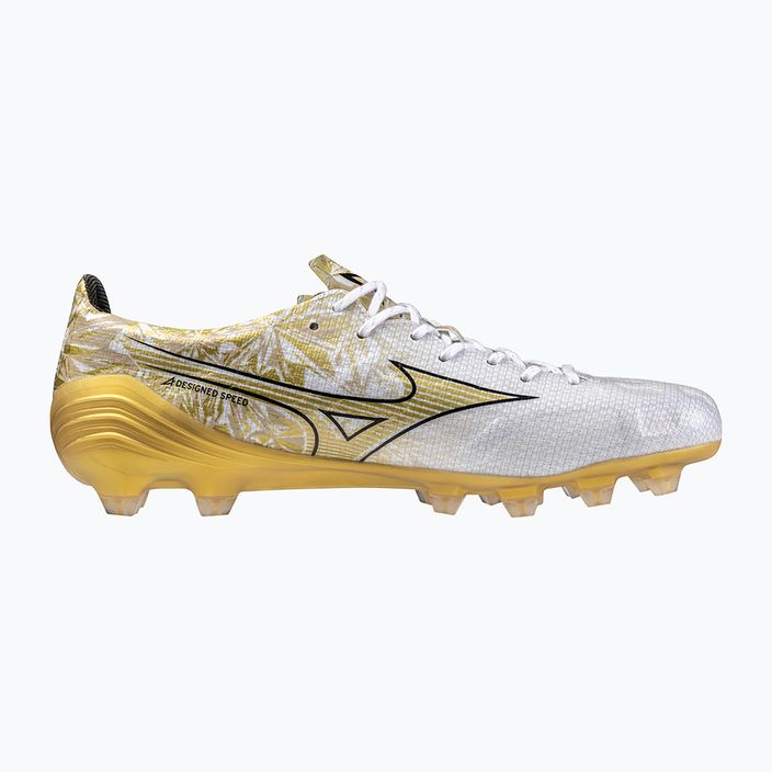 Herren Fußballschuhe Mizuno Αlpha Japan Md weiß/ge gold/schwarz 9