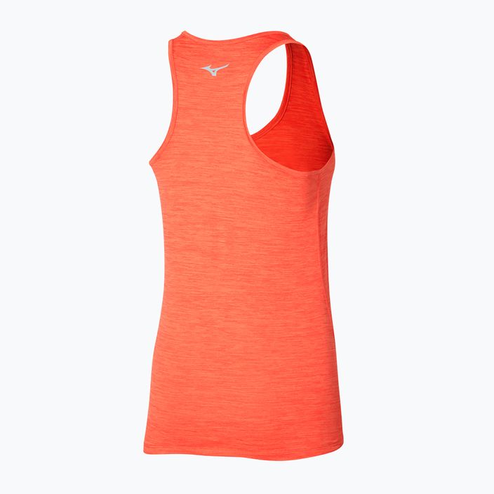 Damen Laufshirt Mizuno Impulse Core Tank nasturtium 2