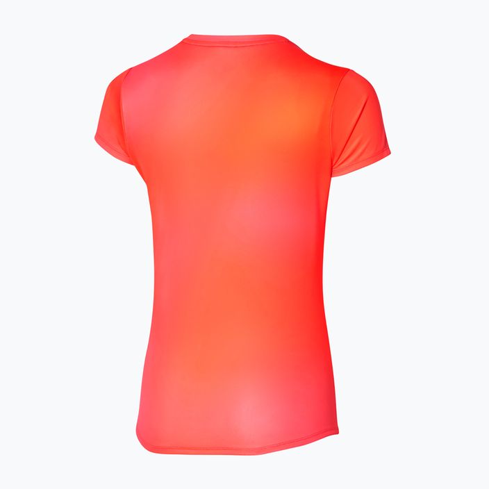 Damen Mizuno Impulse Core Graphic Tee nasturtium Laufshirt 2