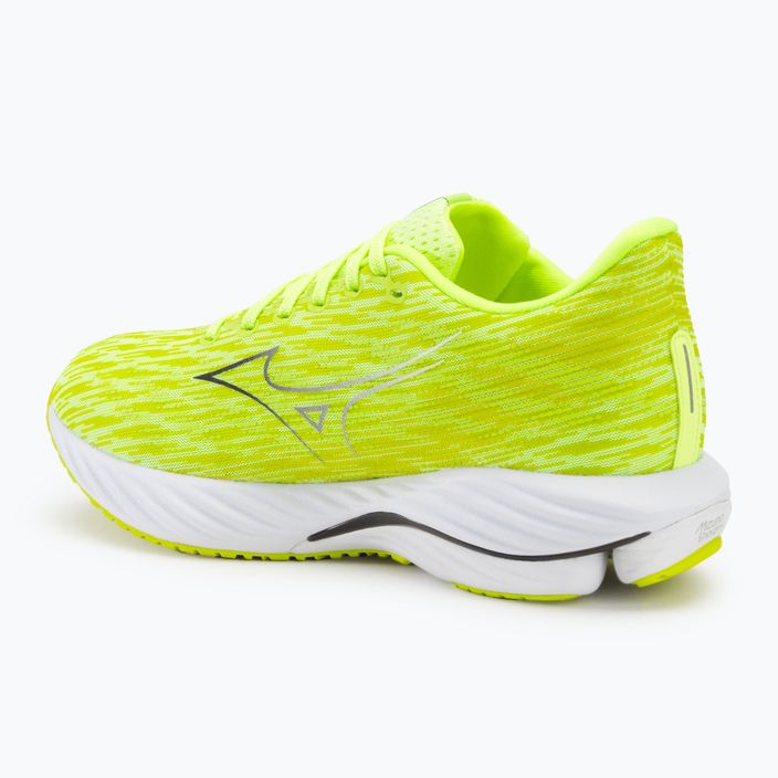 Herren Laufschuhe Mizuno Wave Rider 28 mizuno neo lime/schwarz/acid lime 3