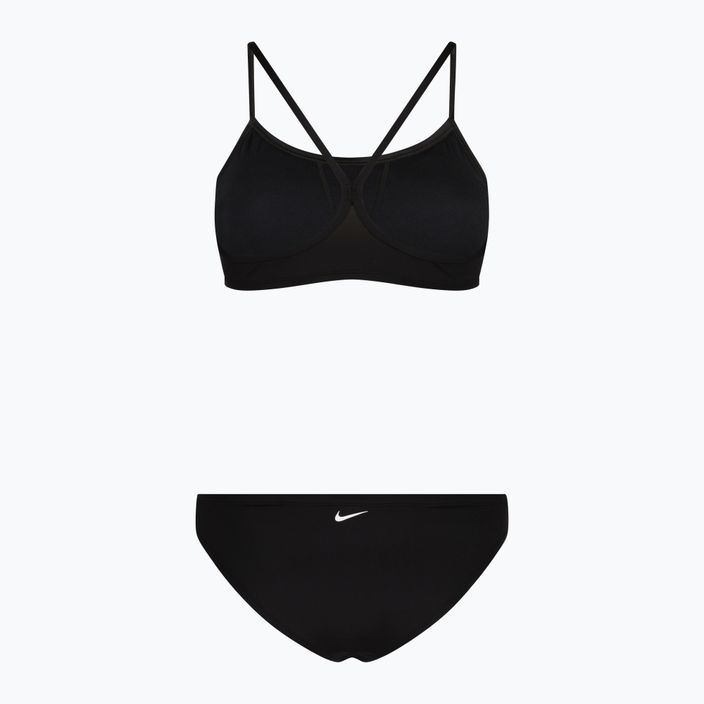 Zweiteiliger Damen-Badeanzug Nike Essential Sports Bikini schwarz NESSA211-001 2