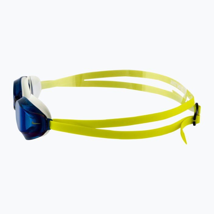 Nike Vapore Mirror gelb-blaue Schwimmbrille NESSA176 3
