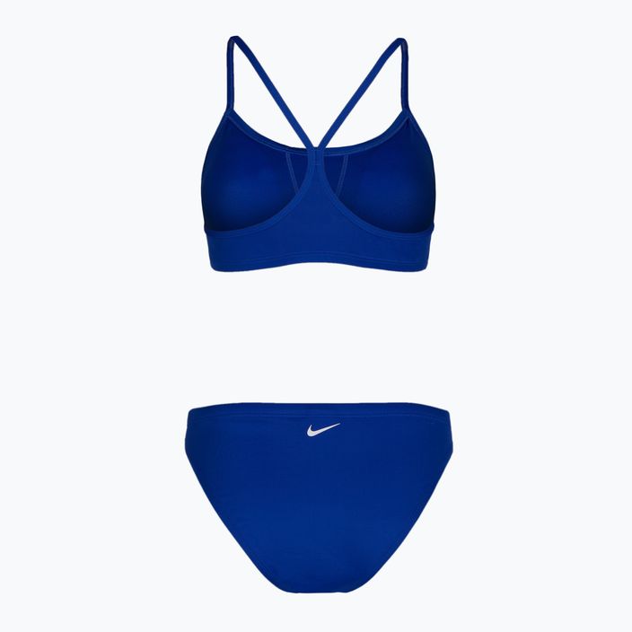 Zweiteiliger Damen-Badeanzug Nike Essential Sports Bikini blau NESSA211 2