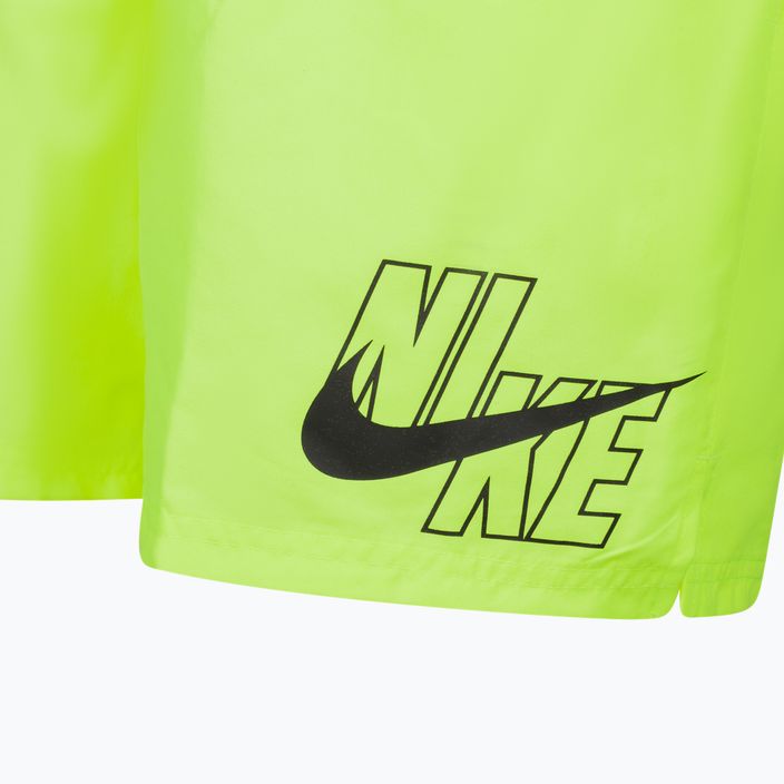 Herren Nike Logo Solid 5" Volley Badeshorts gelb NESSA566-737 3