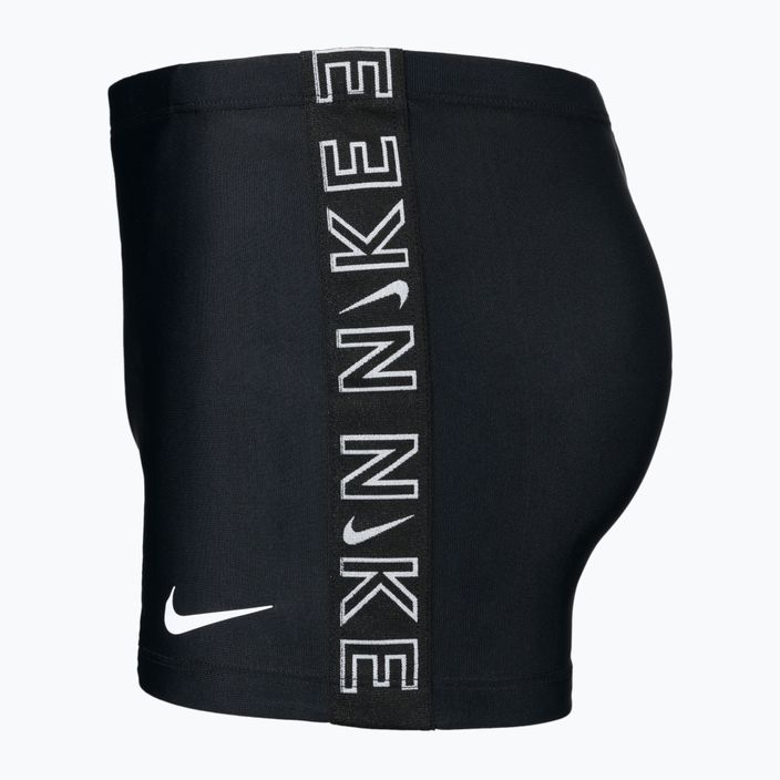 Herren Nike Logo Tape Square Leg Schwimm-Boxershorts schwarz NESSB134-001 3