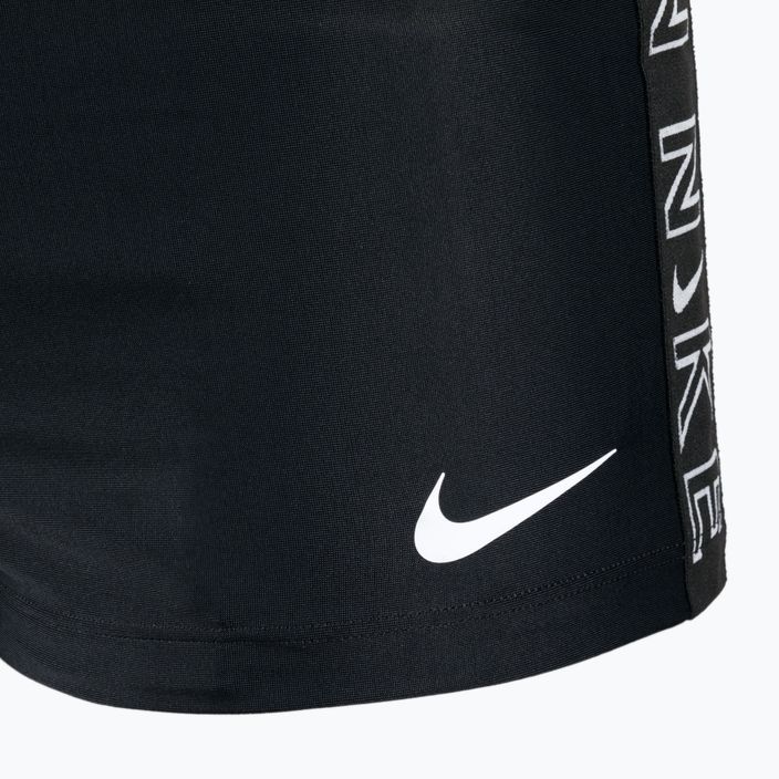 Herren Nike Logo Tape Square Leg Schwimm-Boxershorts schwarz NESSB134-001 4