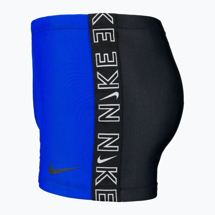 Herren Nike Logo Tape Square Leg Schwimm-Boxershorts blau NESSB134-416 3