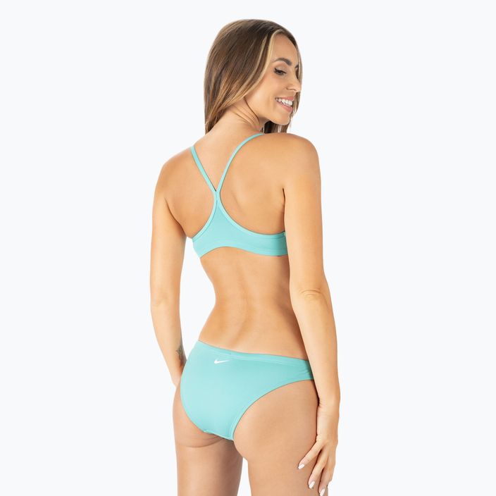 Zweiteiliger Damen-Badeanzug Nike Essential Sports Bikini grün NESSA211-339 3
