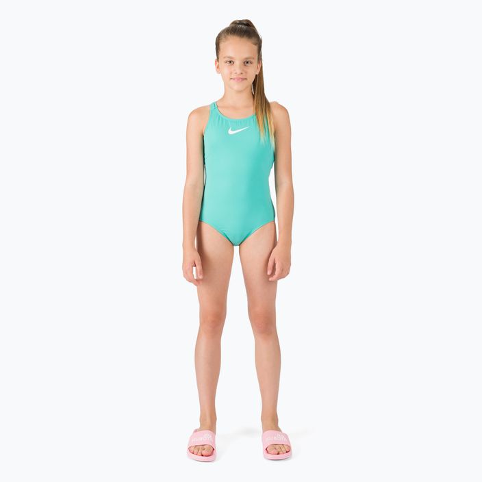 Nike Essential Racerback Kinder Badeanzug einteilig grün NESSB711-339 2