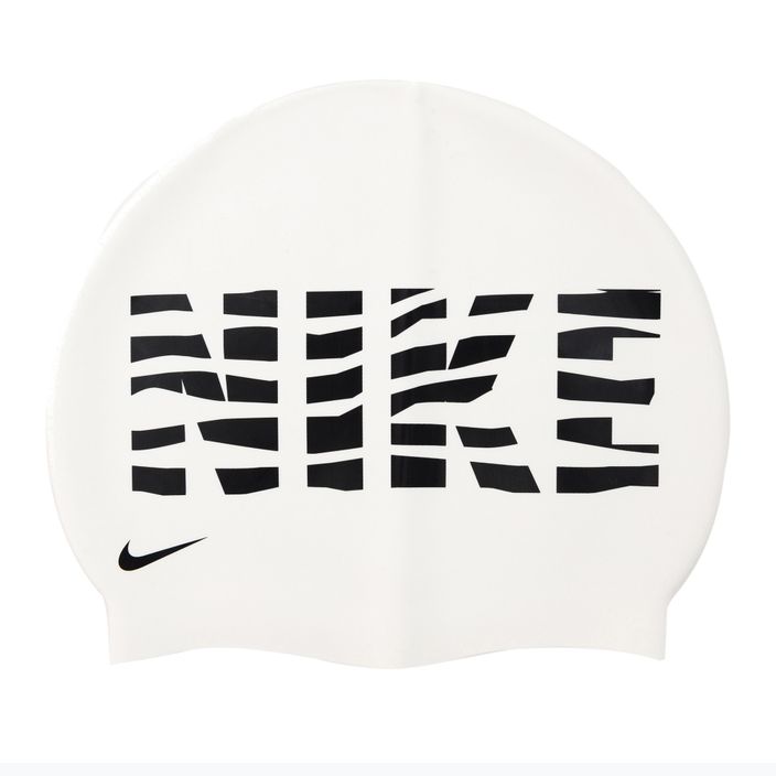 Nike Wave Stripe Graphic 3 Badekappe weiß NESSC160-100 2