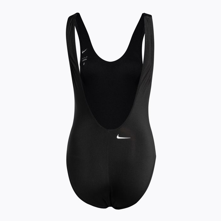 Nike Multi-Logo-Badeanzug für Damen Schwarz NESSC250-001 2
