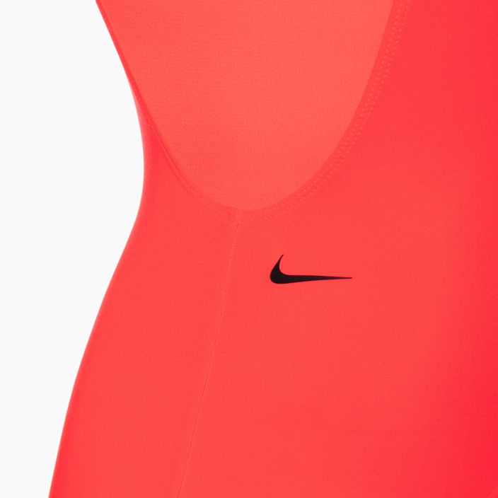 Nike Multi-Logo-Badeanzug für Damen in Karminrot 4