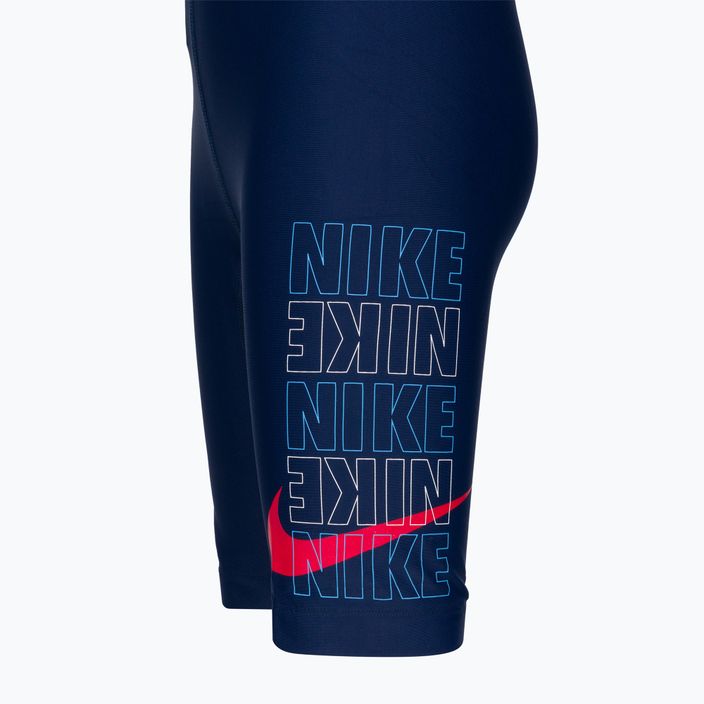 Kinder-Badebekleidung Nike Multi Logo navy blau NESSC853-440 5
