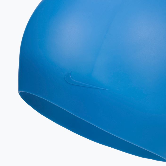 Nike Silikon Langes Haar Badekappe blau NESSA198-460 2