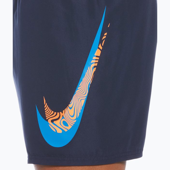 Herren Nike Liquify Swoosh 5" Volley Badeshorts navy blau NESSC611-440 3