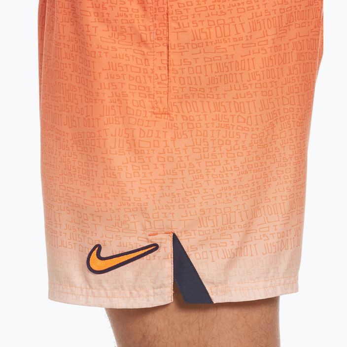 Herren Nike Jdi Fade 5" Volley Badeshorts orange NESSC479-817 7