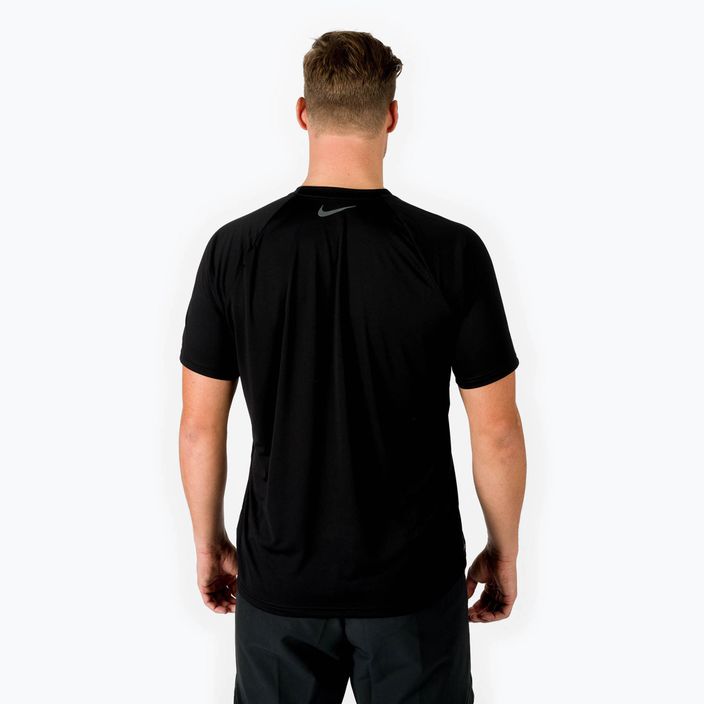 Herren Trainings-T-Shirt Nike Ring Logo schwarz NESSC666-001 2