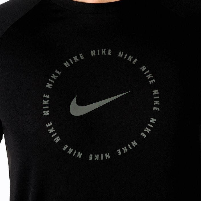 Herren Trainings-T-Shirt Nike Ring Logo schwarz NESSC666-001 5