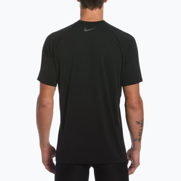 Herren Trainings-T-Shirt Nike Ring Logo schwarz NESSC666-001 9