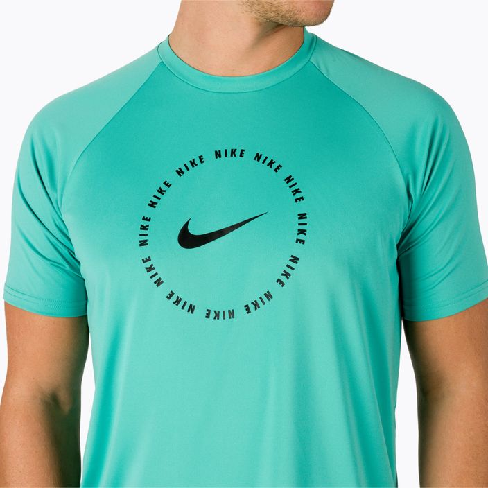 Herren Trainings-T-Shirt Nike Ring Logo türkis NESSC666-339 7