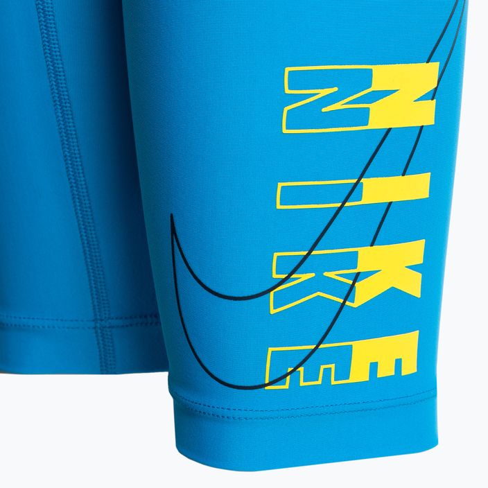 Badehose Kinder Nike Multi Logo Jammer 458 blau NESSC858 3